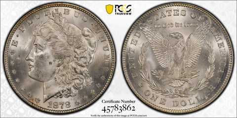 1878 7/8TF $1 PCGS MS63 Strong