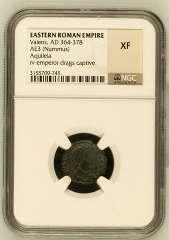 VALENS AD 364-378 AE3 (NUMMUS) NGC XF