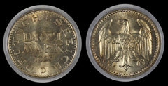 Germany 1925D 3 MARK PCGS AU58