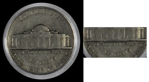 1939 JEFFERSON NICKEL Doubled Monticello PCGS XF40