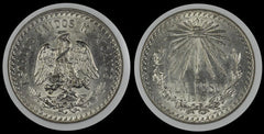Mexico 1919 M PESO NGC MS62