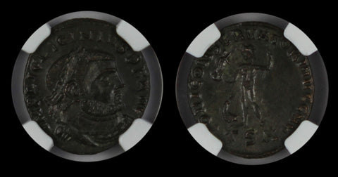 LICINIUS AD 308-324 BI REDUCED NUMMUS NGC AU
