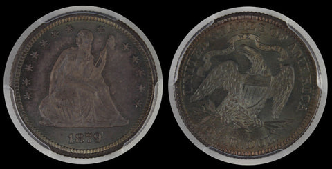 1879 LIBERTY SEATED QUARTER PCGS MS65