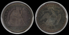 1879 LIBERTY SEATED QUARTER PCGS MS65