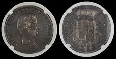 Italian States TUSCANY 1859 QUATTRO NGC AU58