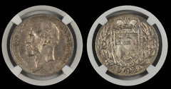 LIECHTENSTEIN 1924 2 FRANCS NGC AU58