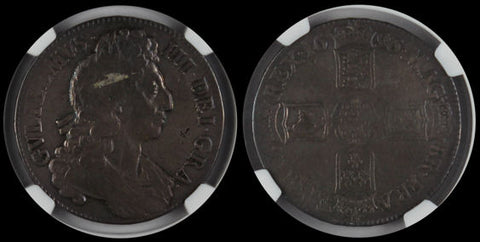 Great Britain 1696 CROWN NGC VG8