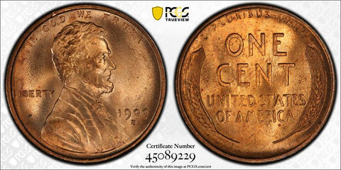 1909 S LINCOLN CENT PCGS MS66RD