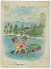 Max Baer & Claire Windsor Signed Menu