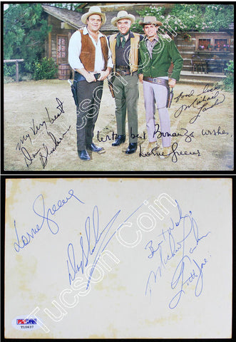 Bonanza Cast Autographed Photo