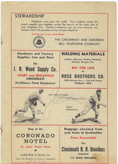 Jim Bottomley Signed Program Page