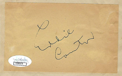 Eddie Cantor Signed Cut