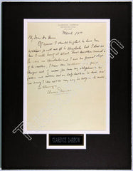 Clarence Darrow Signed Note