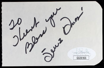 Jeane Dixon Signed Cut