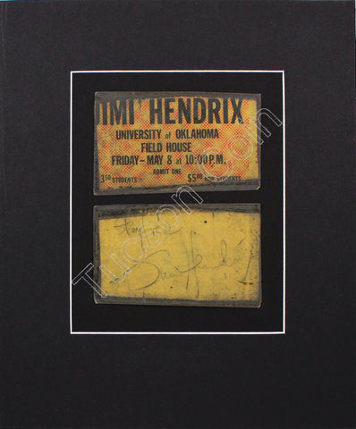 Jimi Hendrix Autographed Concert Ticket