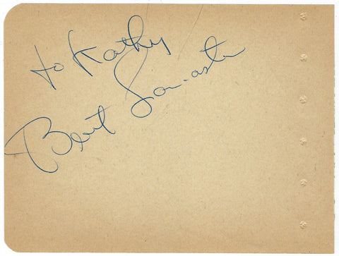 Burt Lancaster Signed Album Page