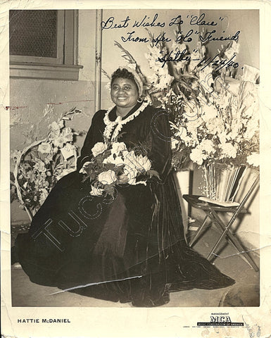 Hattie McDaniel Signed Publicity MCA Photo