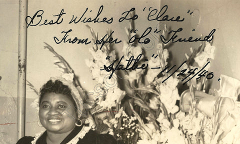 Hattie McDaniel Signed Publicity MCA Photo