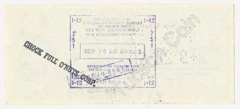 Jackie Robinson Hand Signed Personal Check