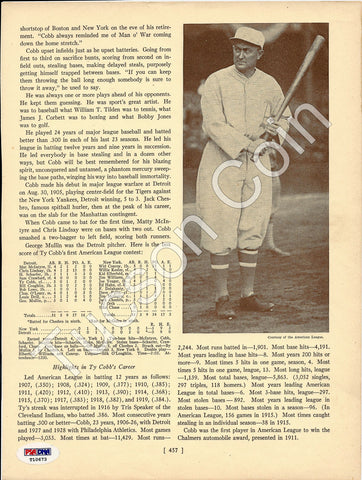 Honus Wagner Signed Magazine Page