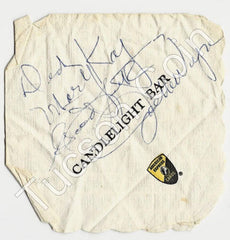 John Wayne Signed Napkin