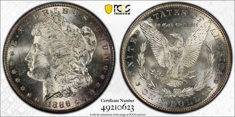 1886-S $1 PCGS MS63