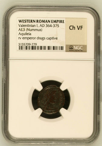 VALENTINLAN I AD 364-375 AE3 (NUMMUS) NGC VF