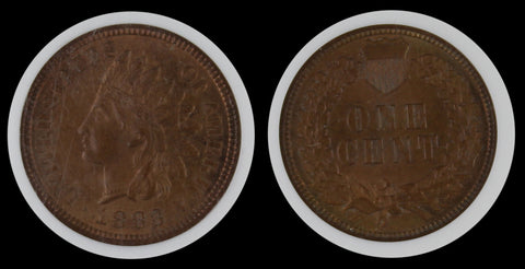 1883 INDIAN HEAD CENT NGC MS 65 BN