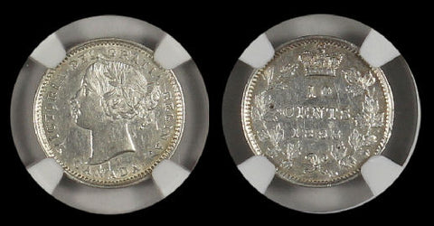 CANADA 1893 10¢ NGC AU DETAILS