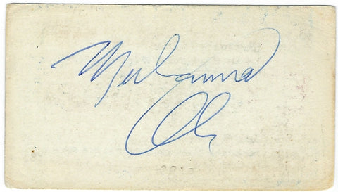 Muhammad Ali Signed Business Card