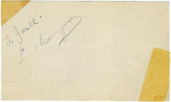 Lionel Barrymore Signed Index Card