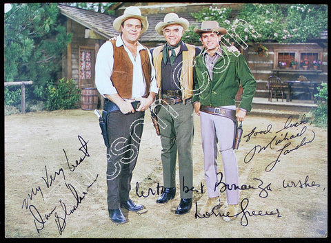 Bonanza Cast  Autographed Photo