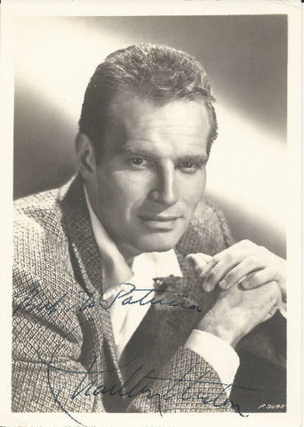 Charlton Heston Signed Photo