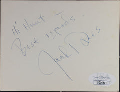 Jack Drees Signed Cut