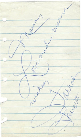 Farrah Fawcett Signed Memo Page