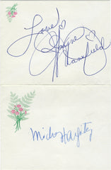 Jayne Mansfield & Mickey Hargitay Signed Cut