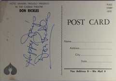 Don Rickles Signed Postcard