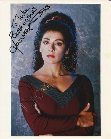 Marina Sirtis Autographed Photo "Troi" from Star Trek The Next Generation