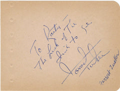 Forrest Tucker Signed Album Page