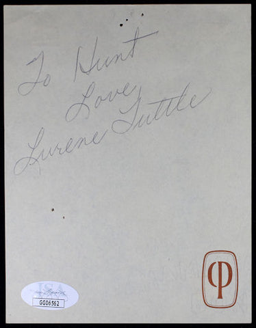 Lurene Tuttle Signed Cut