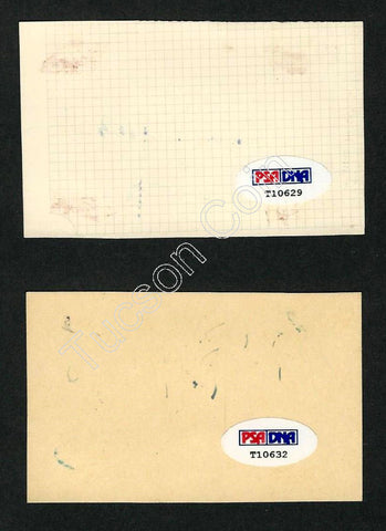 Ben-Gurion, David signed cuts in English and Hebrew COA from PSA-DNA