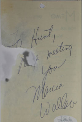 Marcia Wallace Signed Cut